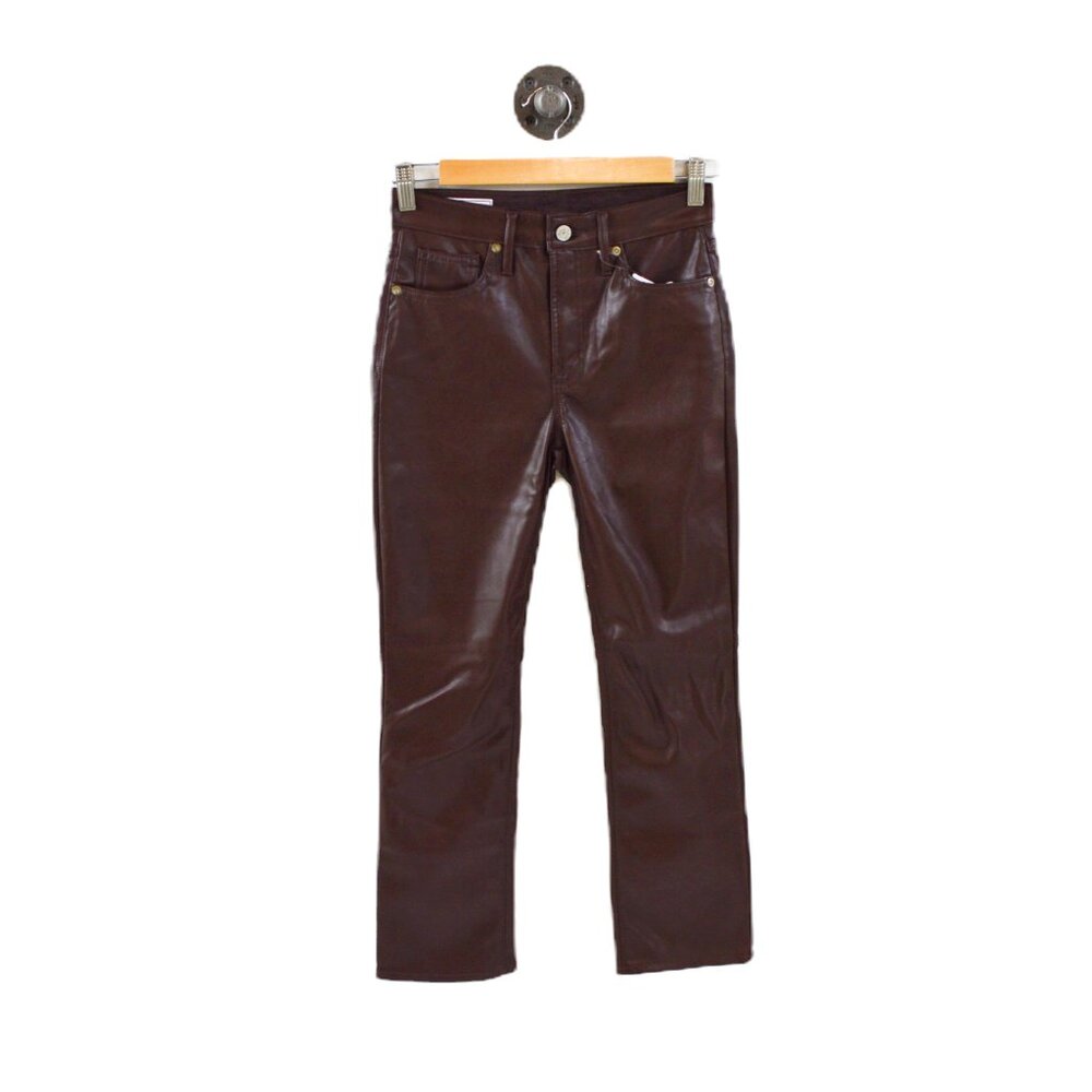Gap Faux Leather Straight Leg Pant #101-91